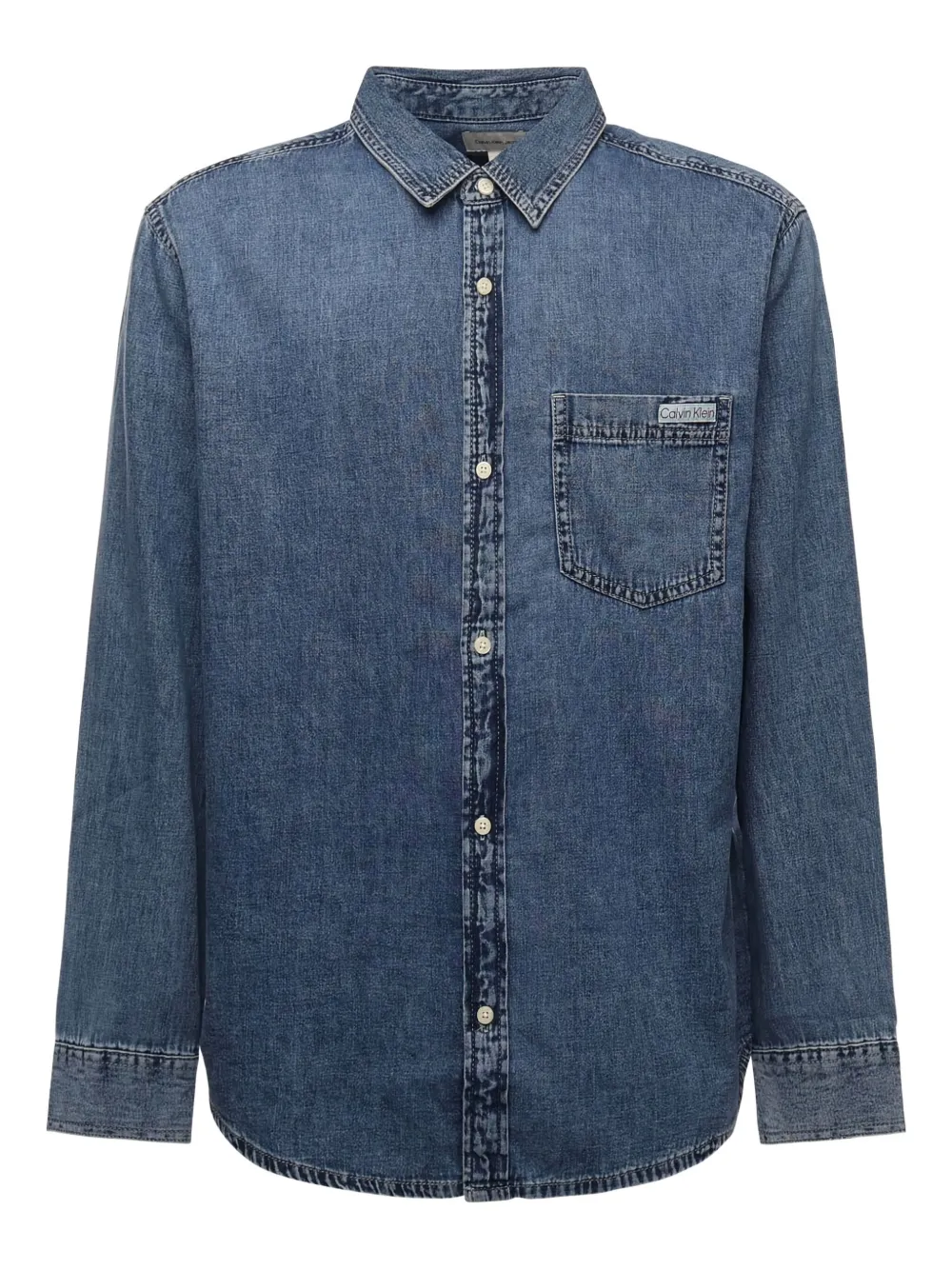 

Рубашка с длинными рукавами Calvin Klein, синий