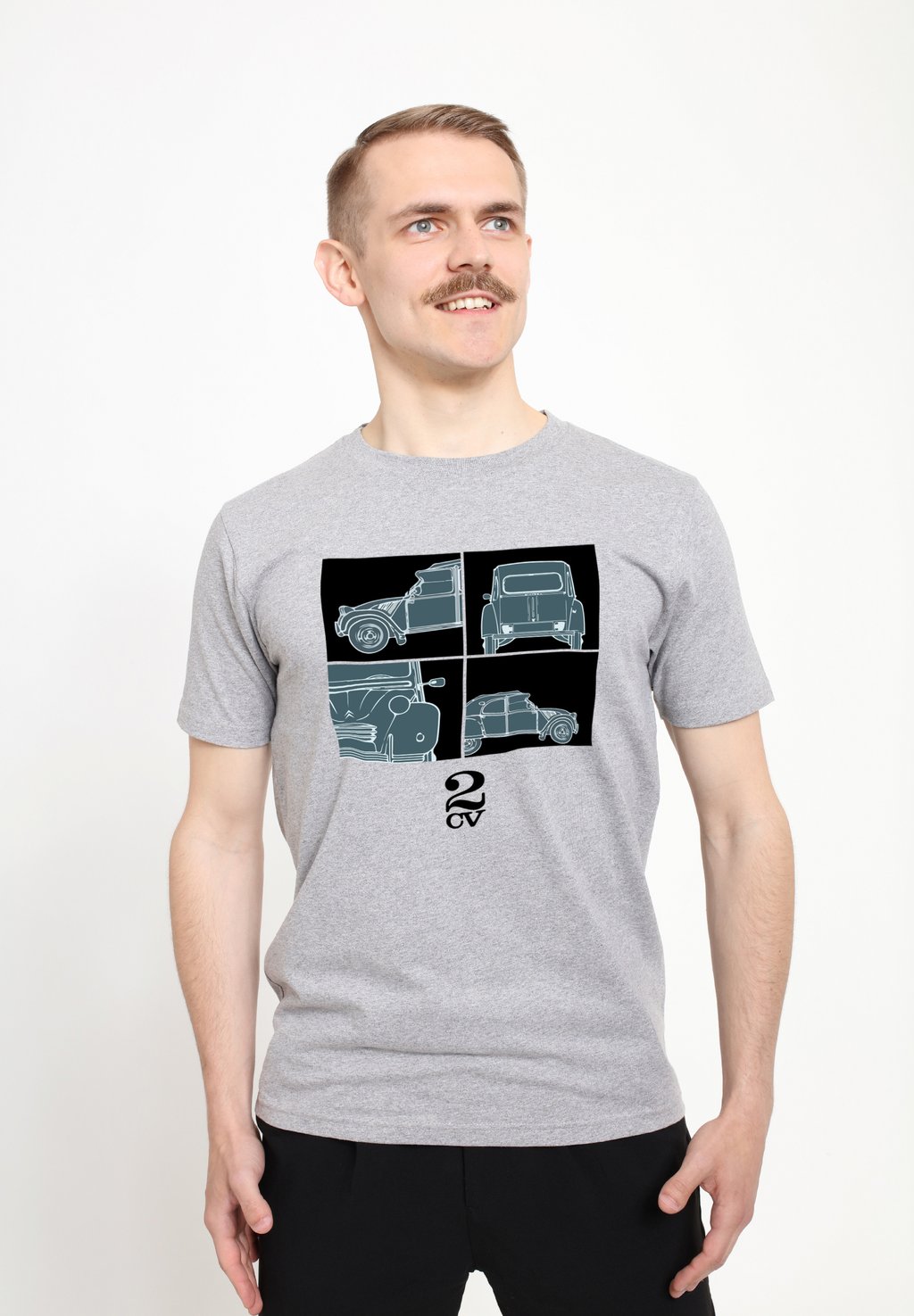 

Футболка с принтом Henry Tiger, цвет Heather Grey