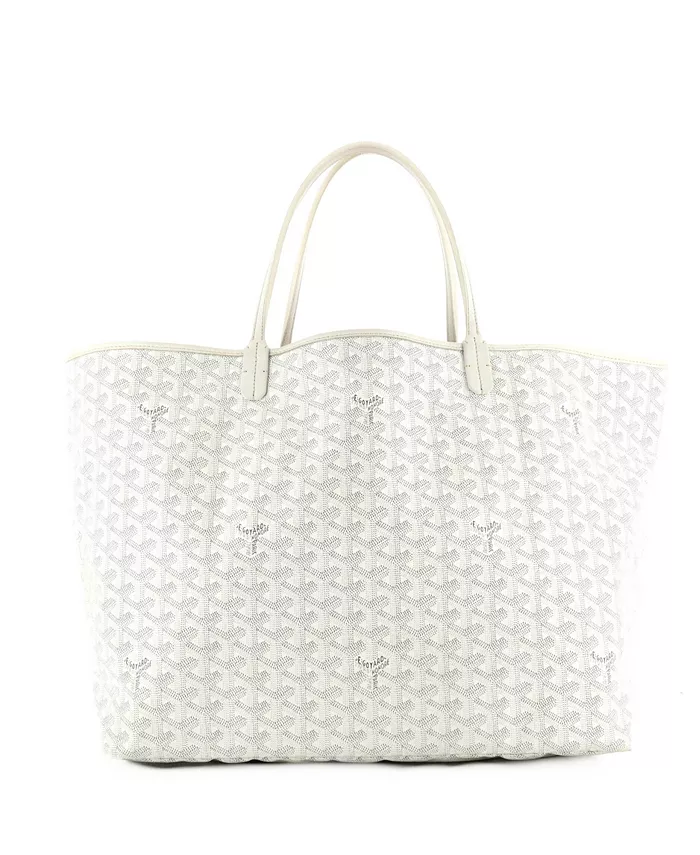 

Сумка-тоут Saint Louis XXL из холщовой ткани с покрытием Pre-Owned Goyard, белый
