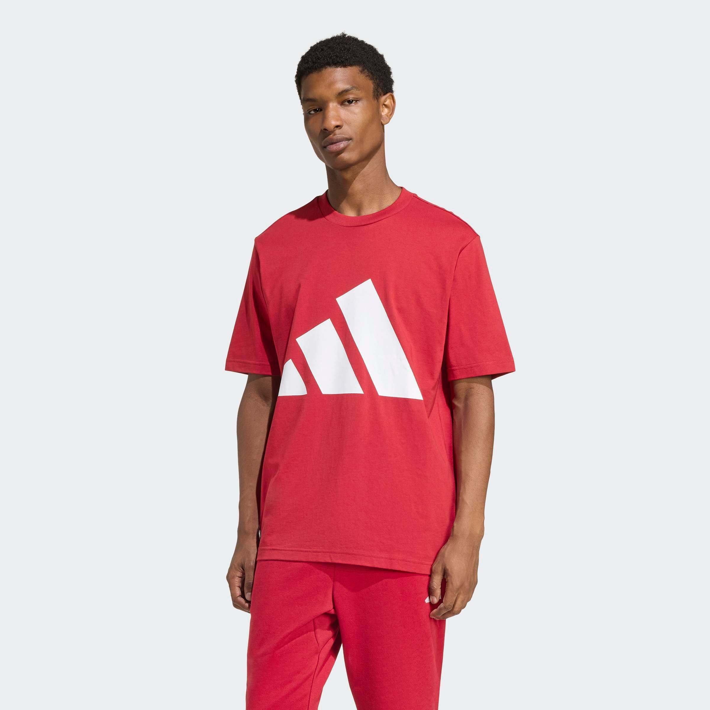 Adidas Sportswear Футболка 'Essential' для занятий спортом в красном цвете — фото 3