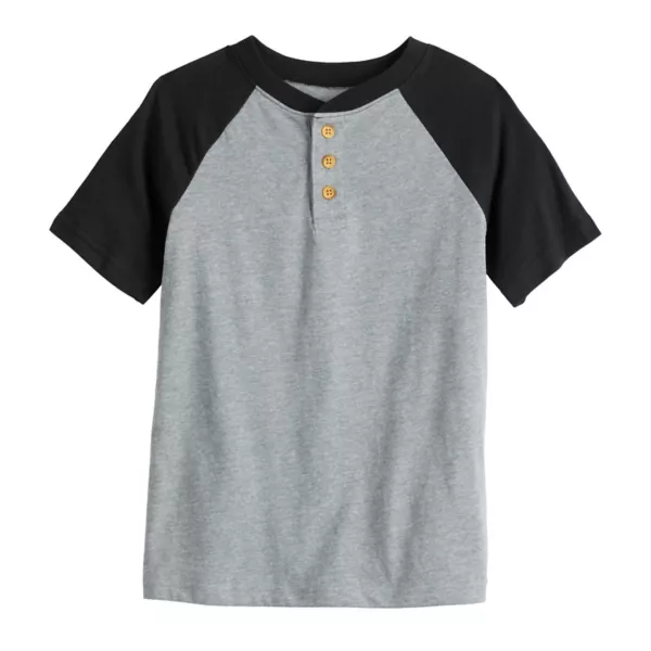 

Футболка реглан с коротким рукавом для мальчиков 4-12 лет Jumping Beans, цвет medium gray