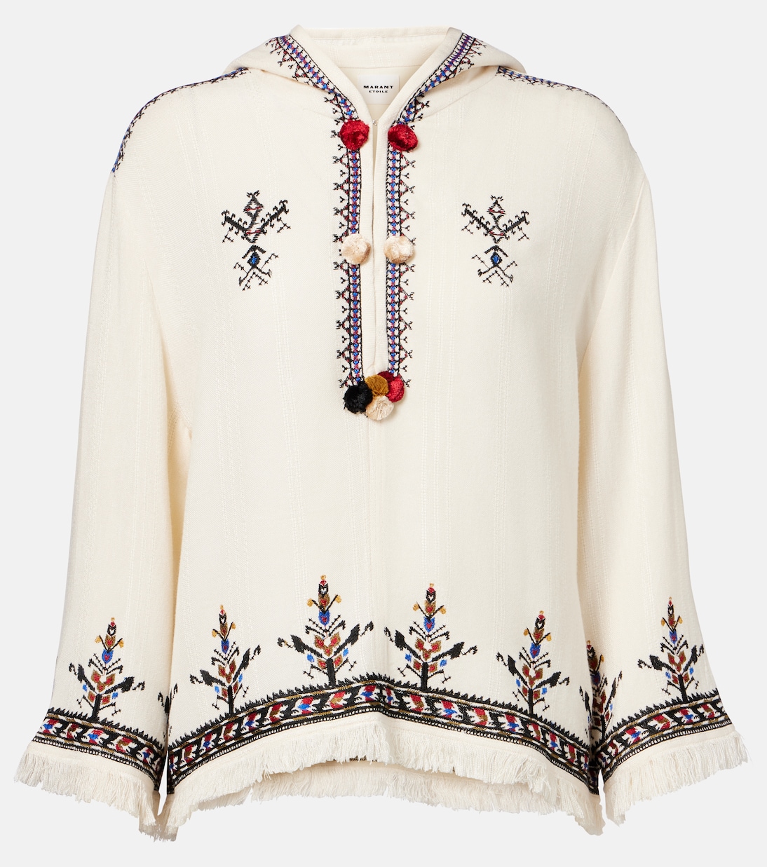

Вышитый топ Kameya Marant Etoile, экрю