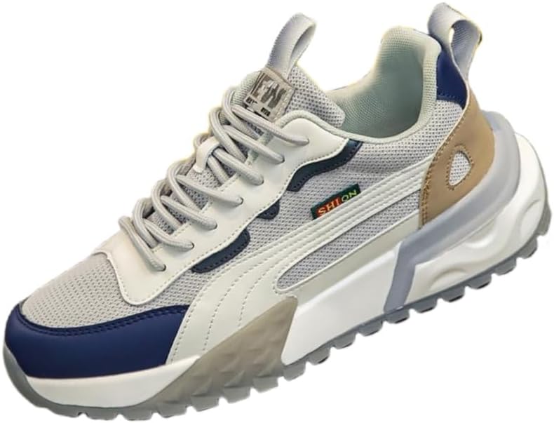 

Мужские модные спортивные кроссовки FmShi на толстой подошве- дышащие и удобные, противоскользящие и прочные, с амортизирующей стелькой. Подходят для бега, тренировок и активного отдыха на открытом воздухе, белый