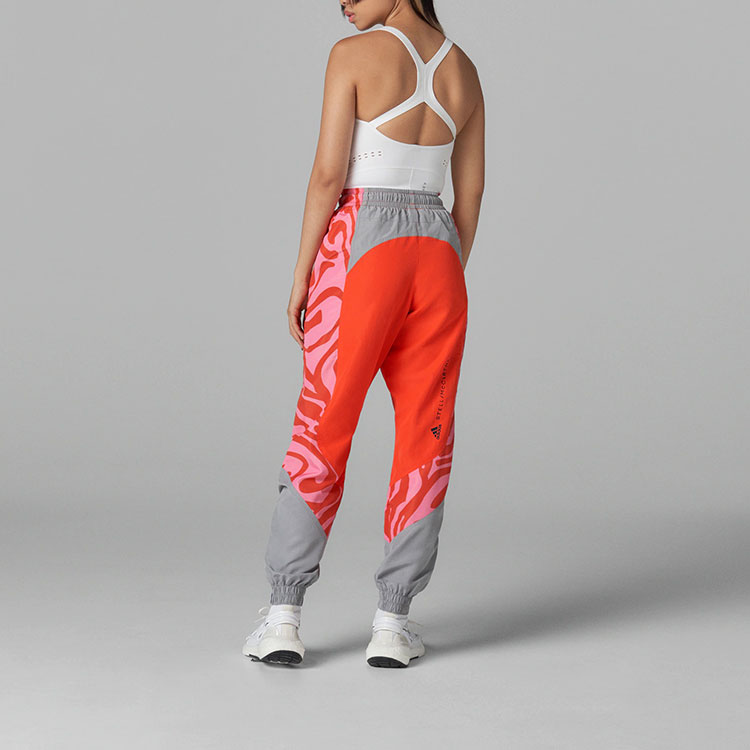 Вязаные спортивные штаны Женские Оранжево-красный Adidas — фото 4