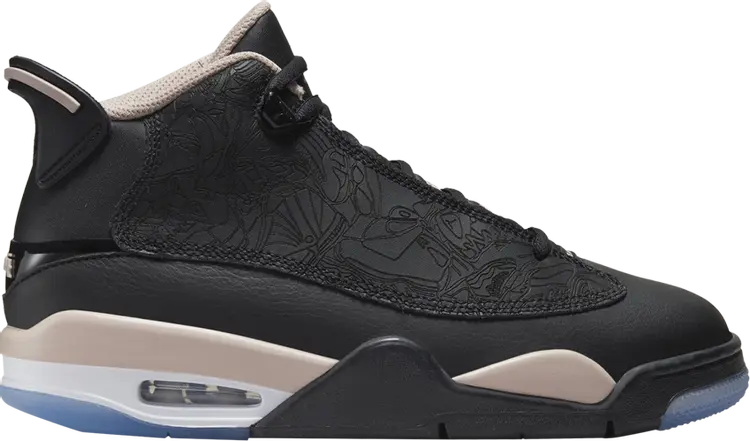 

Кроссовки Jordan Dub Zero GS 'Black Fossil Stone', черный