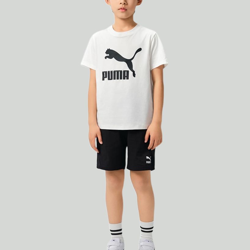 PUMA Спортивный костюм Casual Sportswear Sportstyle Series из двух предметов Raw White детский — фото 3