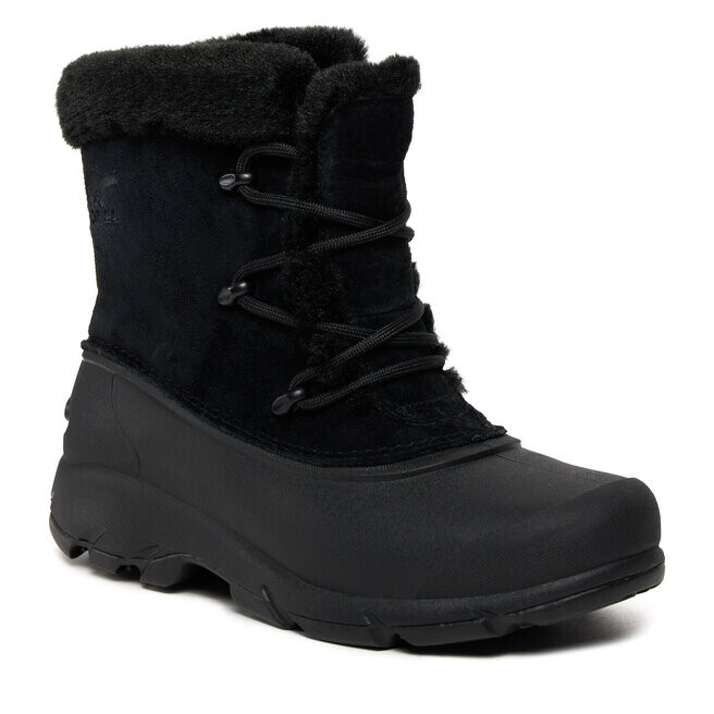 Ботинки женские Sorel Snow Angel зимние на шнуровке, черный