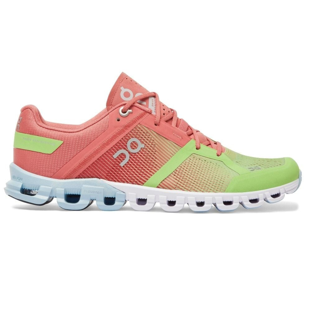 On Cloudflow 25.99779 кроссовки женские US 10 Guava шнуровка беговые ZPO3232, зеленый — фото 2