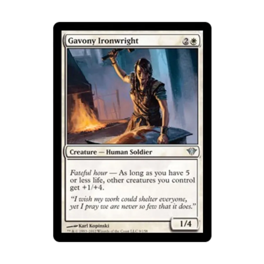 

CCG Гавони Айронрайт (В), MTG - Dark Ascension