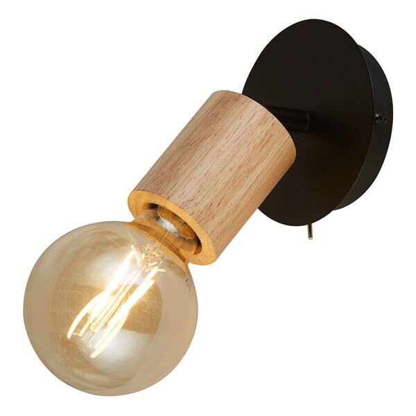 

Настенный светильник searchlight Kergant, черный