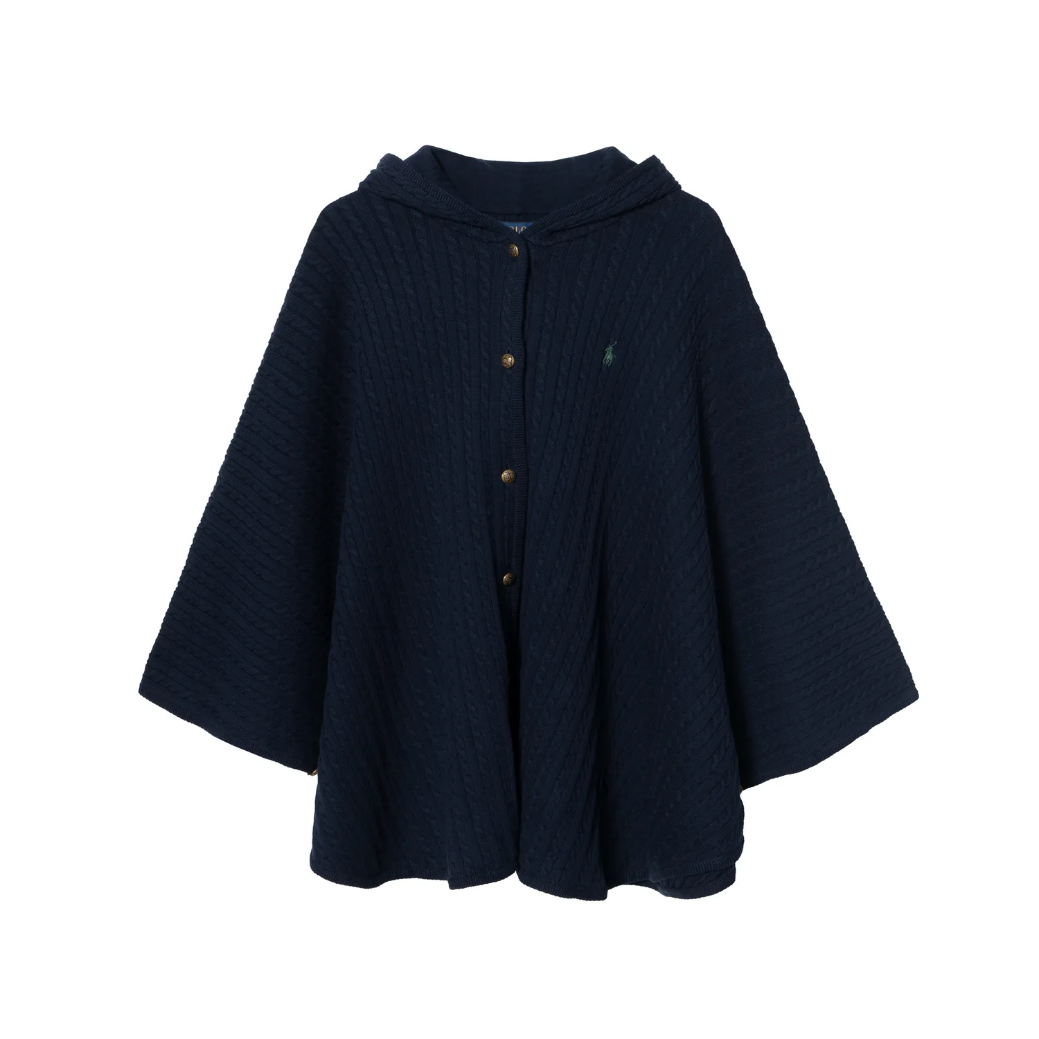 Детский плащ с капюшоном Polo Ralph Lauren, морской синий
