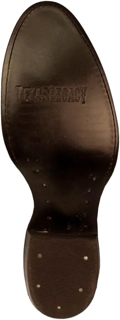 

Мужские коричневые западные кожаные ковбойские сапоги Texas Legacy с принтом крокодила на задней части и круглым носком, коричневый