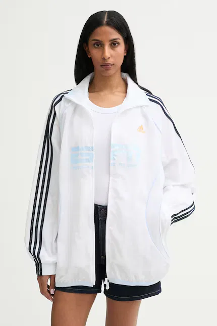 Блуза женская с надписью модель оверсайз Adidas Originals, белый