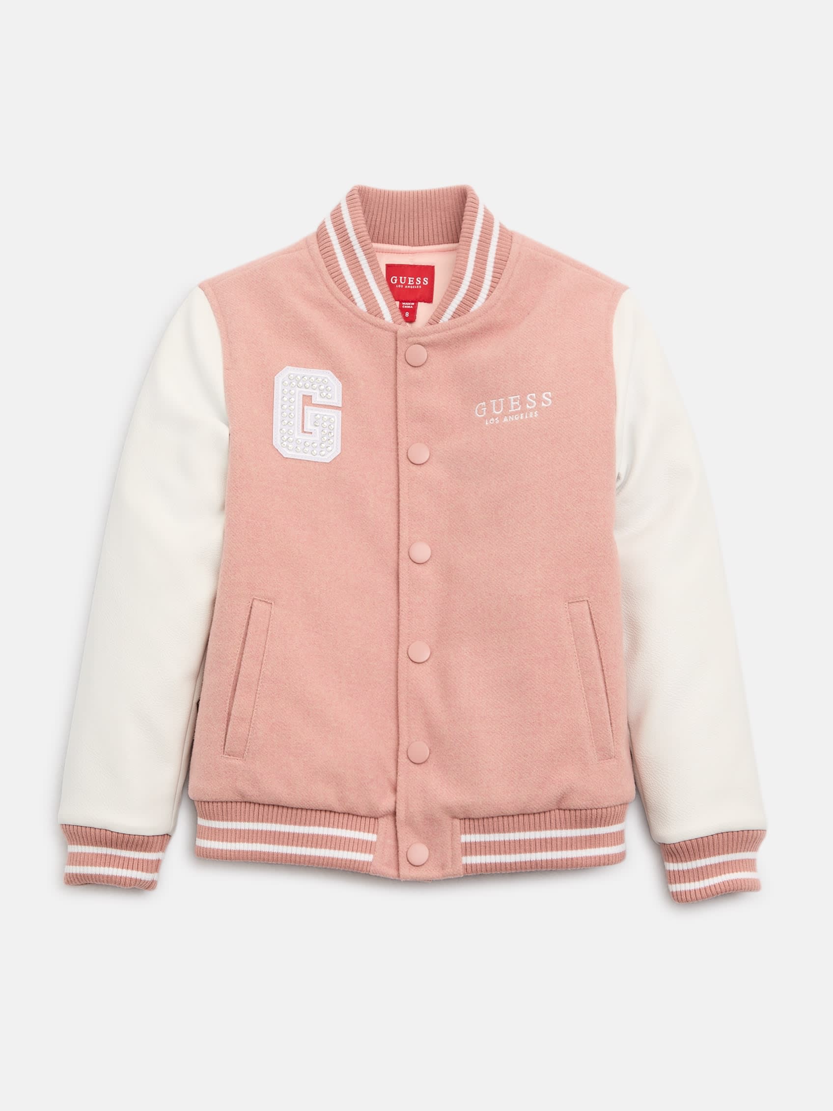 

Сквад варсити куртка Guess Factory, розовый