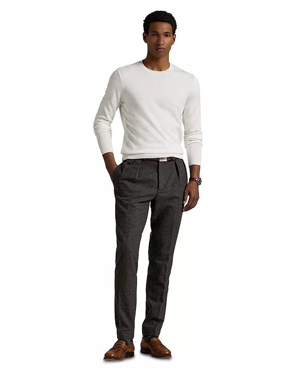 

Хлопковый свитер с круглым вырезом Polo Ralph Lauren, белый