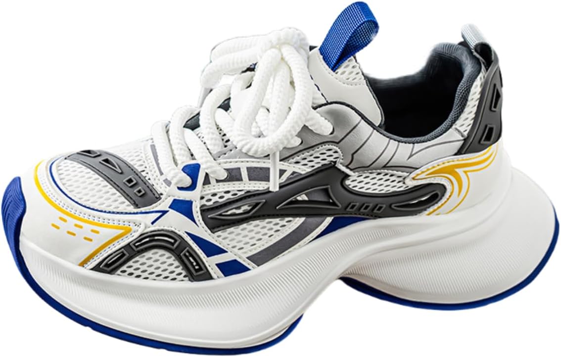 

Мужские кроссовки с цветными блоками из сетки, легкие и дышащие, без шнурков, спортивные, с подошвой, не скользящей Lexamen, синий