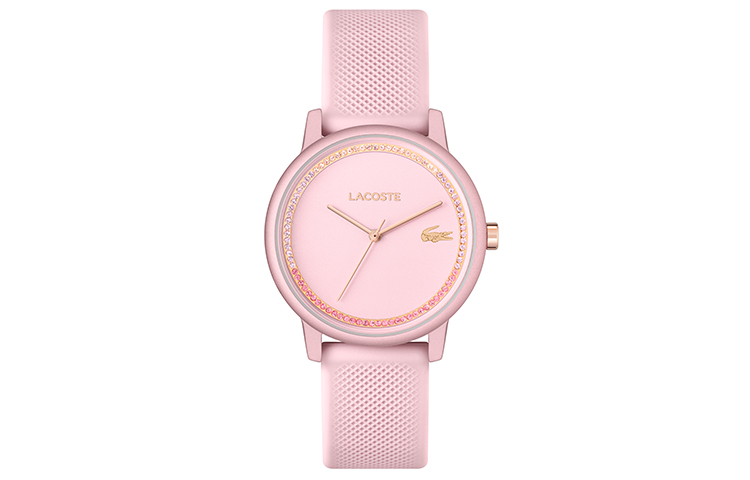 

LACOSTE Часы GO Collection Wrist Watch Quartz Movement Silicone Strap 36mm Pink Watch Dial Women's Watch