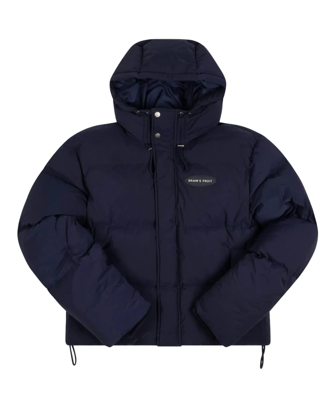 

Стеганая куртка с капюшоном и карманами. Bram'S Fruit, синий