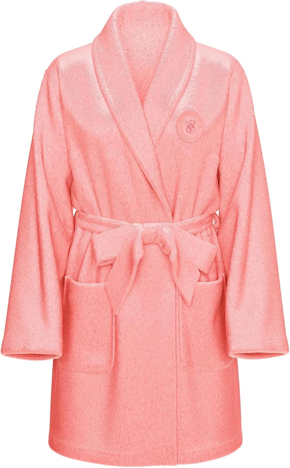 

Халат короткий уютный Victoria's Secret, цвет Pink Logo New