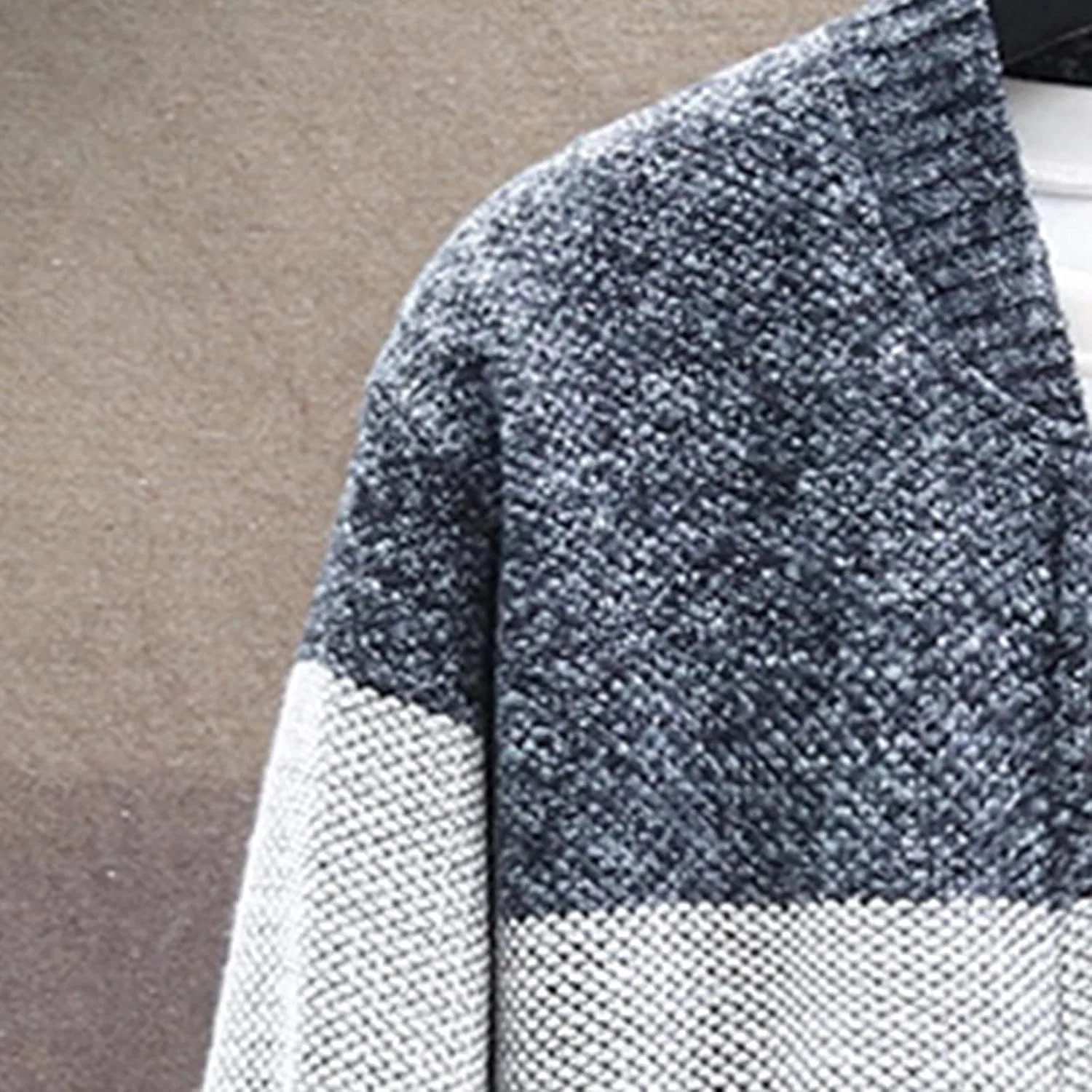Мужские повседневные вязаные свитера, куртки, кардиганы, приталенные свитера на пуговицах с карманами, свободные осенне-зимние куртки, верхняя одежда — фото 2