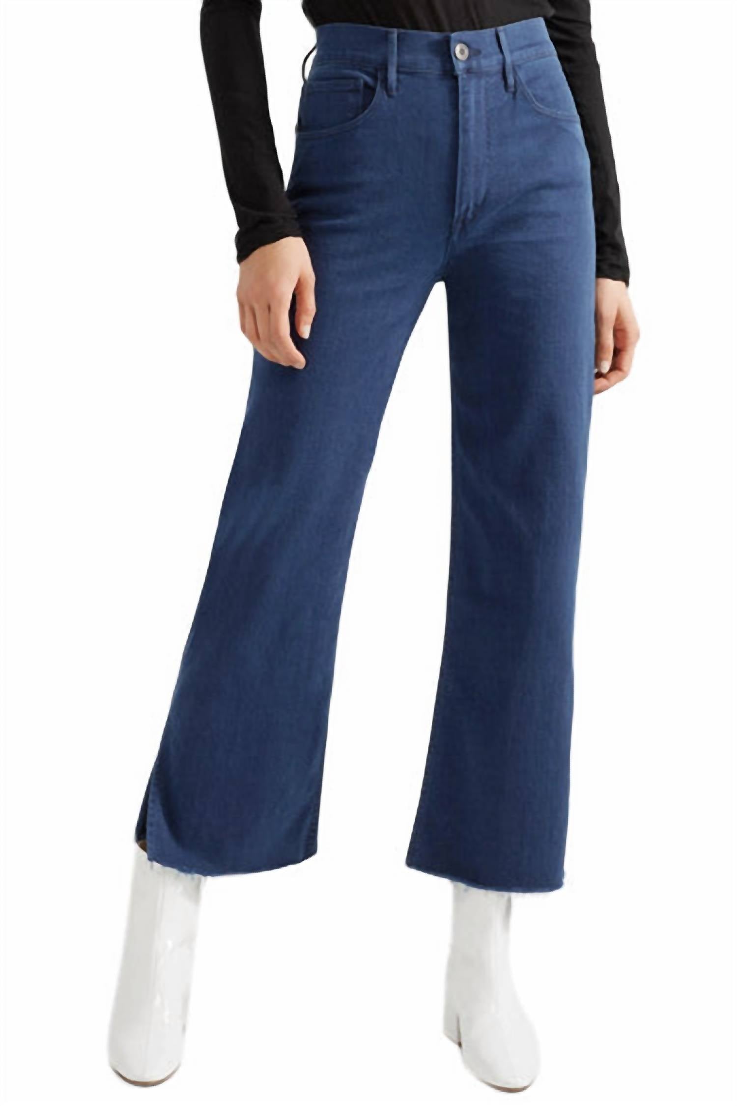 

Женские джинсы W4 Shelter Wide Leg Crop Arrow Denim в синем цвете 3x1