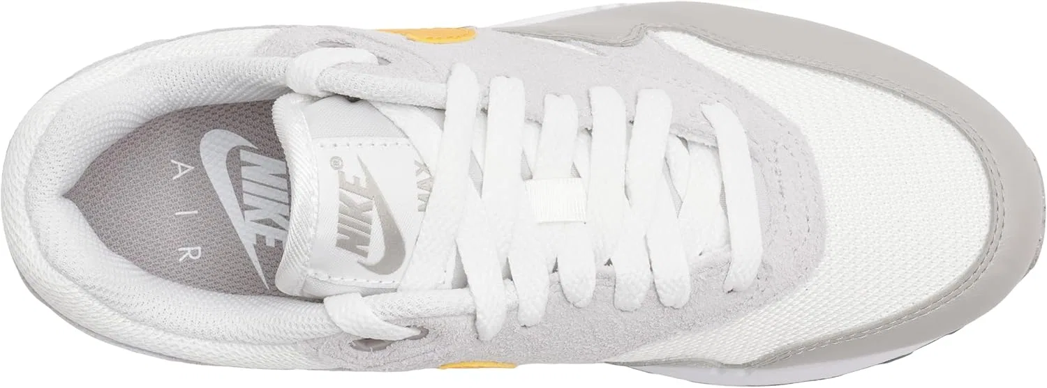 Мужские низкие кроссовки NIKE Air Max 1 Essential, Summit White University Gold Vast Grey — фото 3
