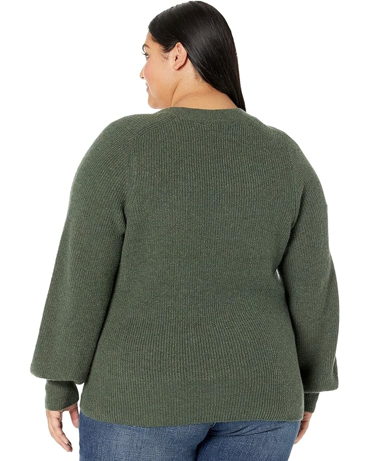 

Свитер Madewell Plus Kevin Square Neck Rib Pullover, цвет Heather Fatigue