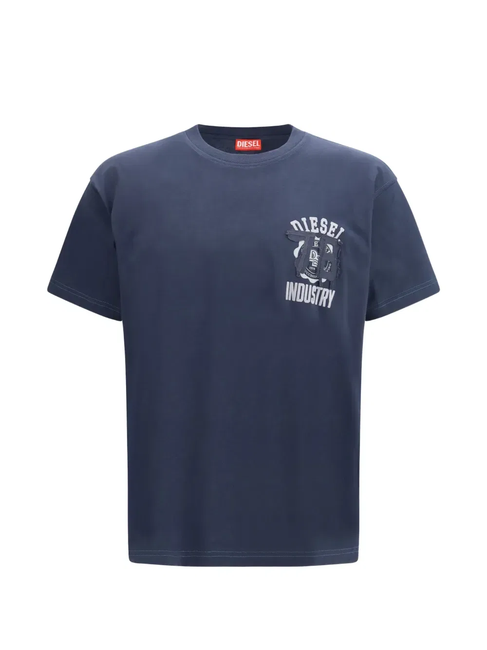 Футболка Applique t-norm-v14 с аппликацией Diesel, синий