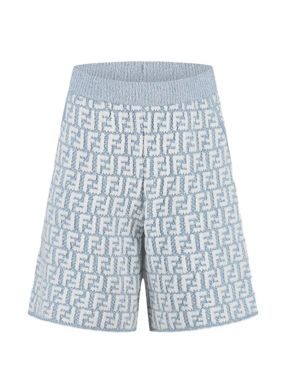 

Шорты с узором Fendi Kids, синий