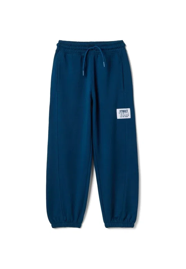 Брюки прямого кроя с нашивками Ovs, Soft Blue