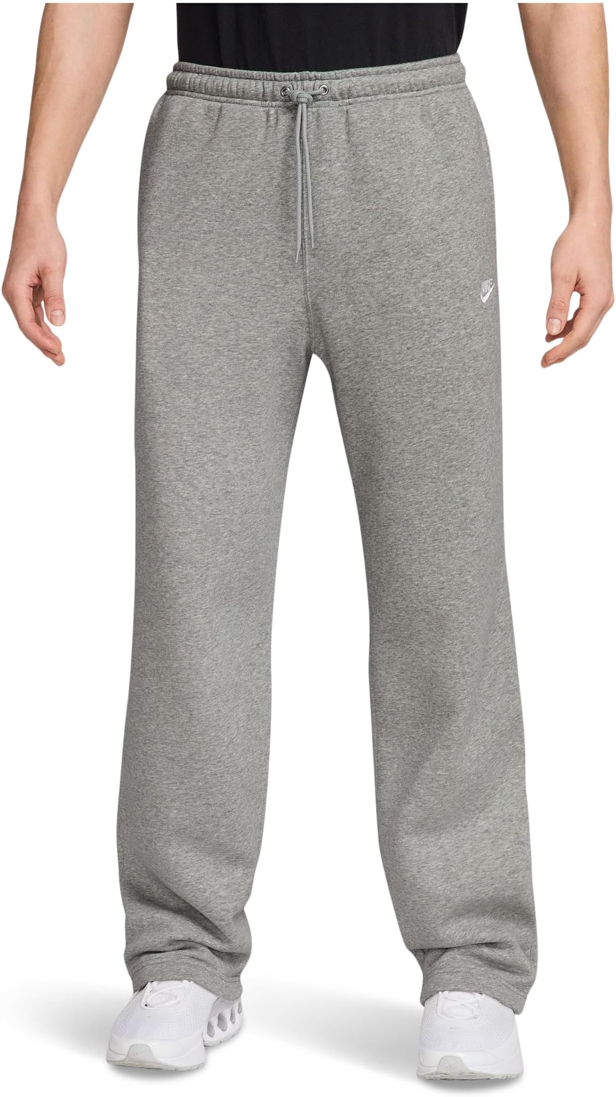 

Брюки Nike Sportswear Club Fleece Bungee Pants, цвет Dark Grey Heather/Light Smoke Grey/White