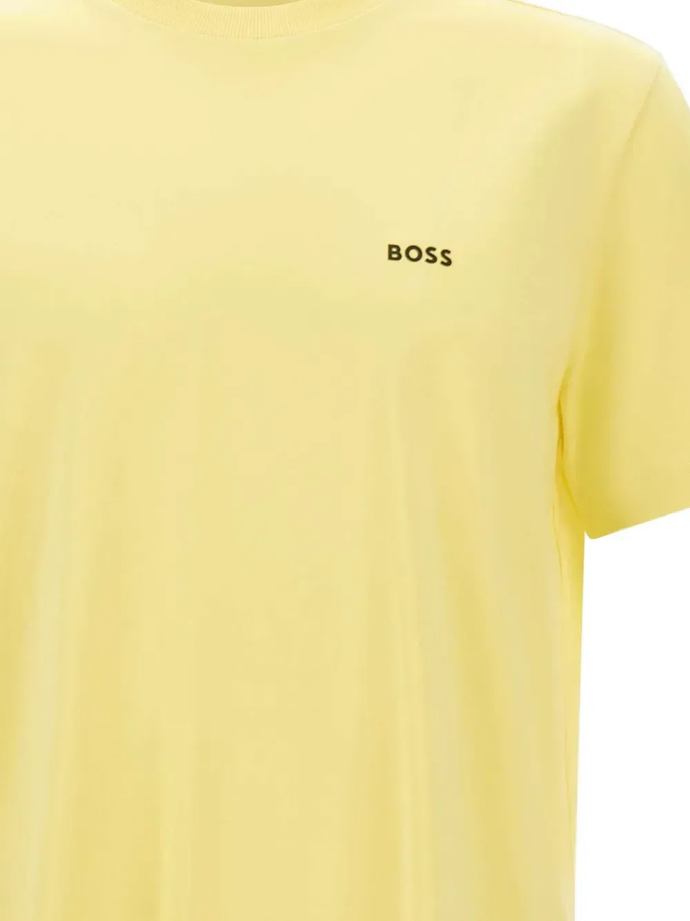 Футболка с короткими рукавами и логотипом BOSS, желтый — фото 3
