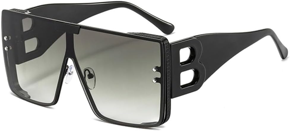 

Солнцезащитные очки с большой оправой и буквой B, модель 2027, для женщин, ретро-очки с металлическим блеском, для мужчин и женщин. Градиентные солнцезащитные очки MTZJH, C4