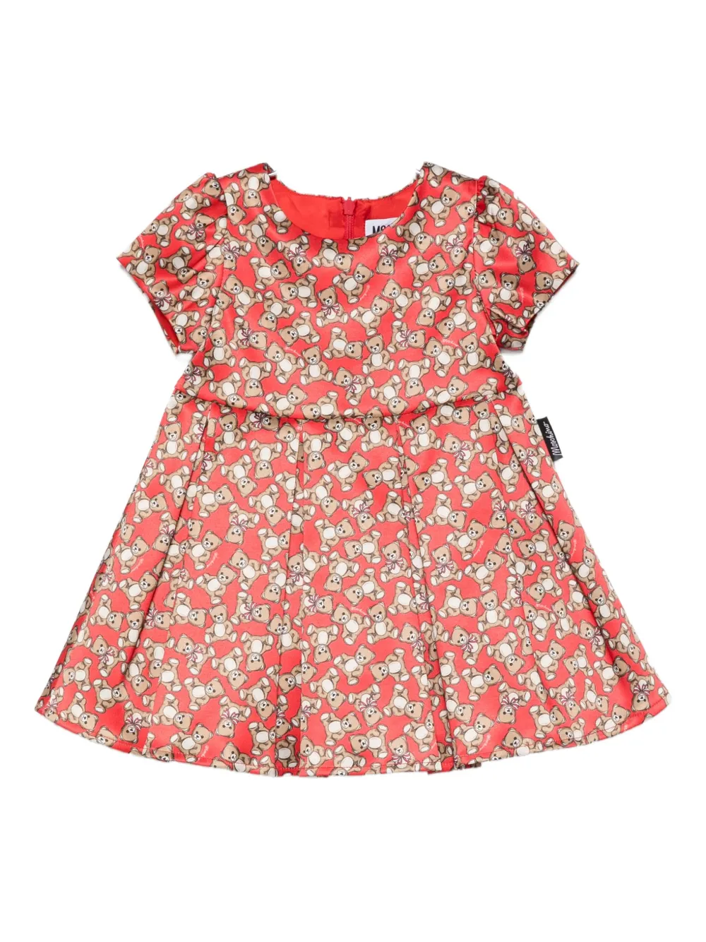 

Платье с принтом Тедди Moschino Kids, красный