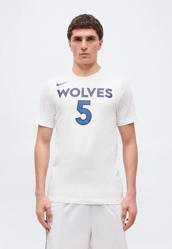 Футболка nba minnesota timberwolves, клубная одежда энтони эдвардса Nike Performance, White — фото 3