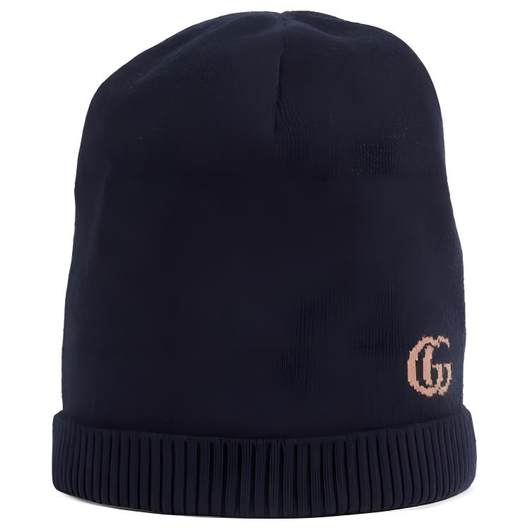 

GUCCI Кашемировая шерстяная шапка унисекс синяя