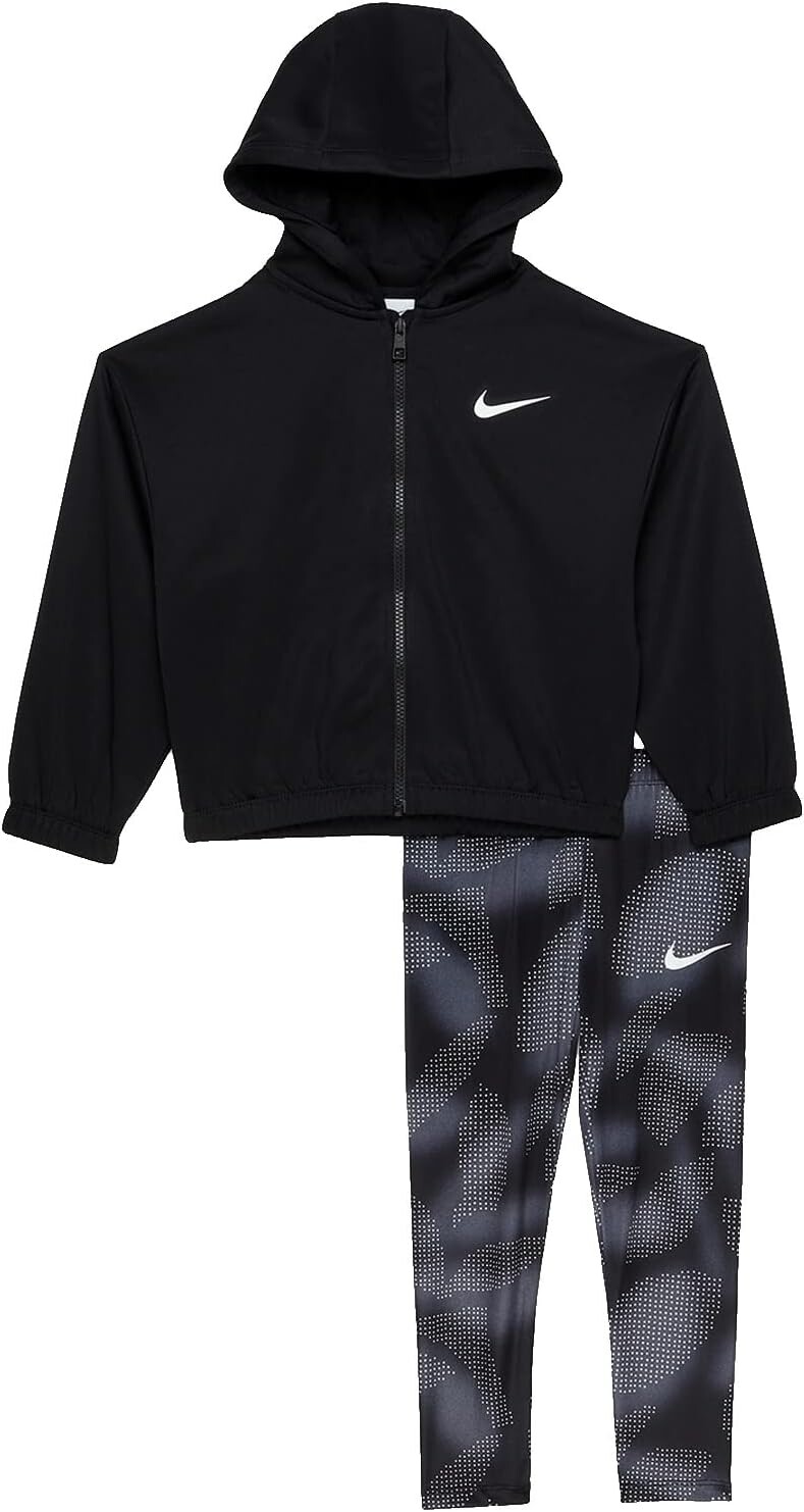 

Детский набор Nike Therma Set with All Over Print Leggings, черный