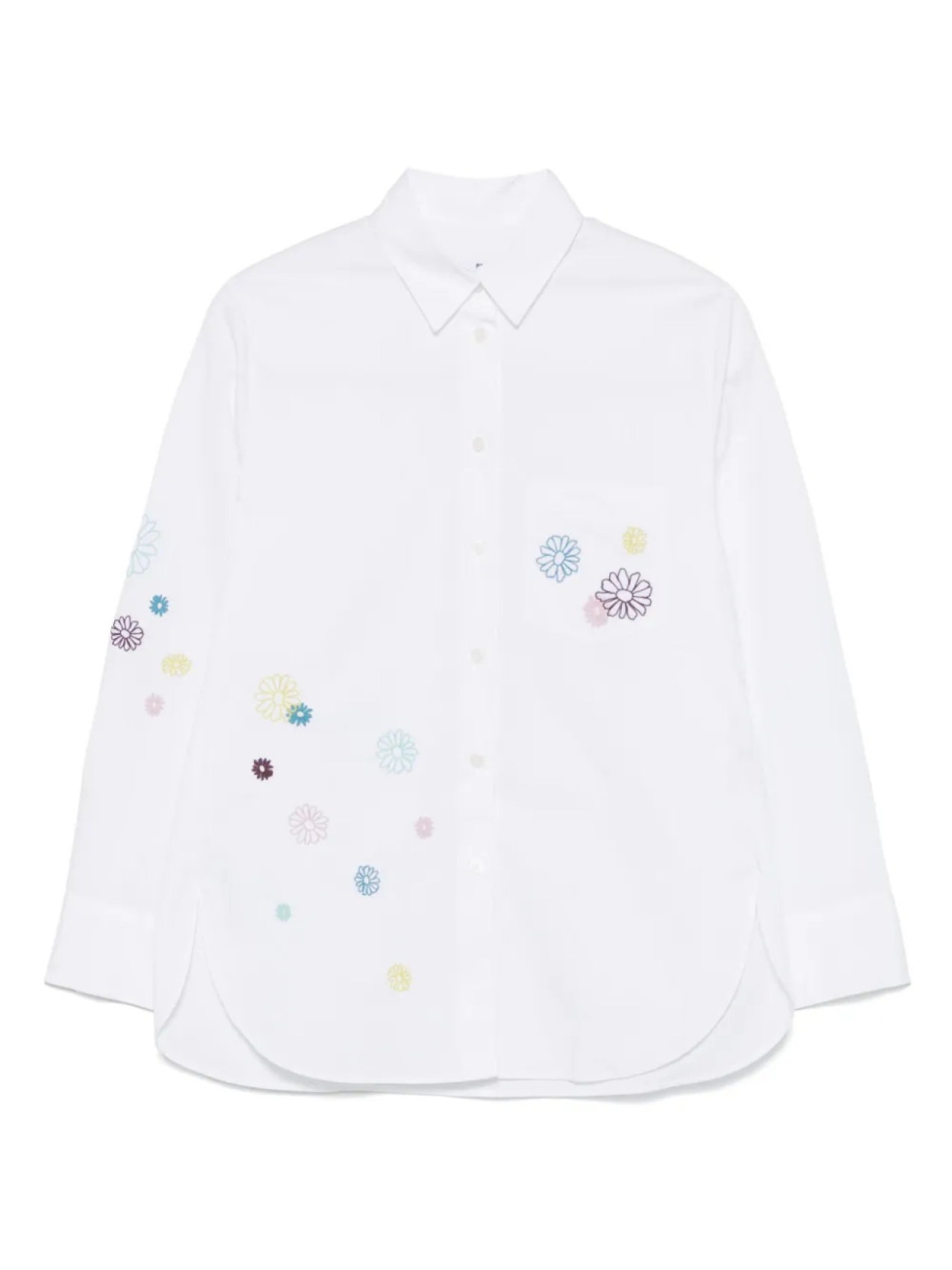 

Рубашка с цветочной вышивкой PS Paul Smith, белый