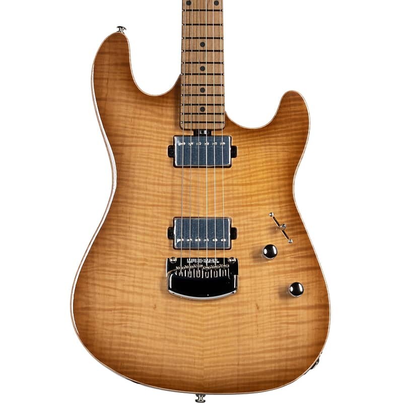 

Электрогитара Ernie Ball Music Man Sabre Electric Guitar in Honey Suckle w/ Mono Bag