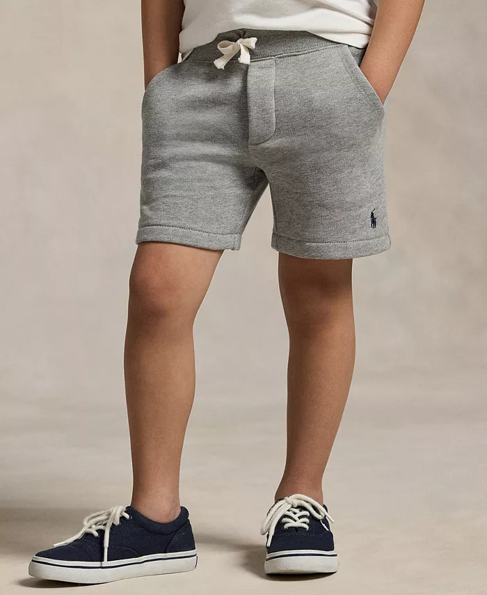

Детские и мальчиковые флисовые шорты на резинке Polo Ralph Lauren, серый
