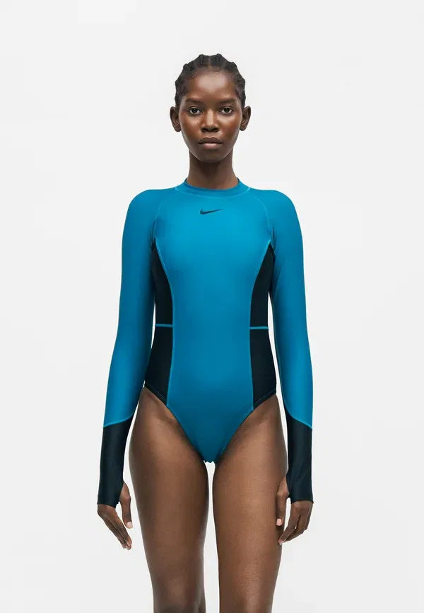 Гидрокостюм Wellness long sleeve one piece wetsuit Nike Swim, цвет зеленый омут