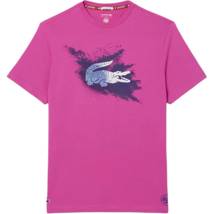Футболка с круглым вырезом LACOSTE синяя — фото 3