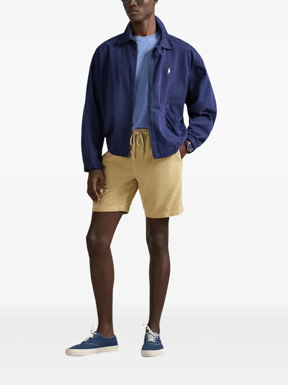 Вельветовые шорты с кулиской Polo Ralph Lauren, нейтральный — фото 2