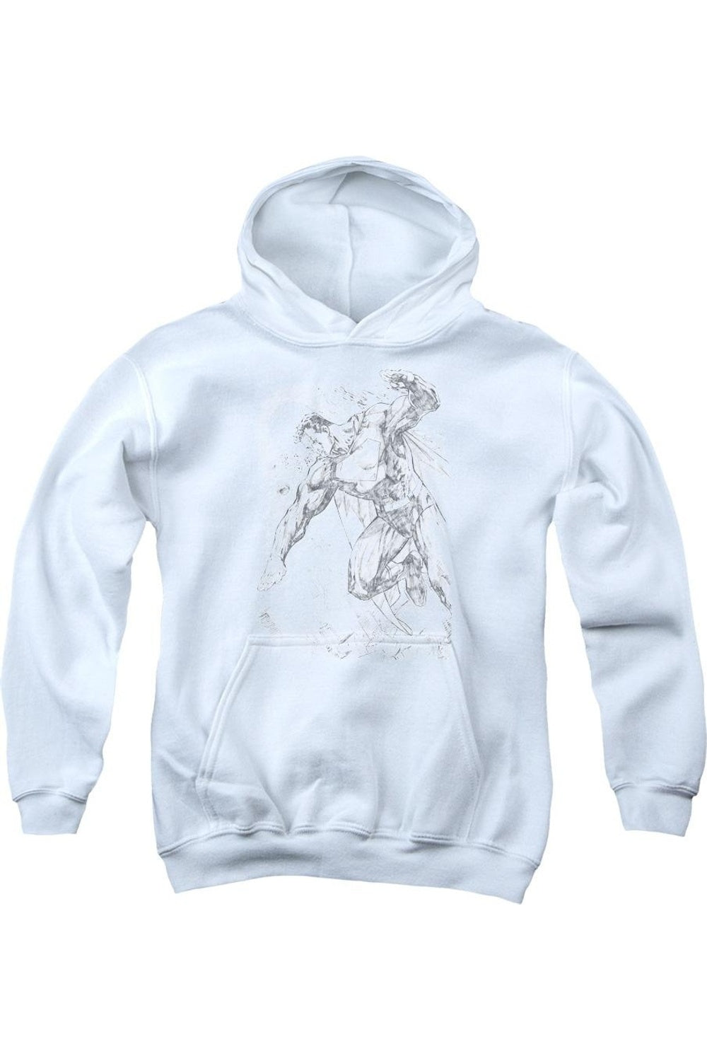 

Толстовка с капюшоном Superman Pencil City To Space для молодежи Gildan, белый