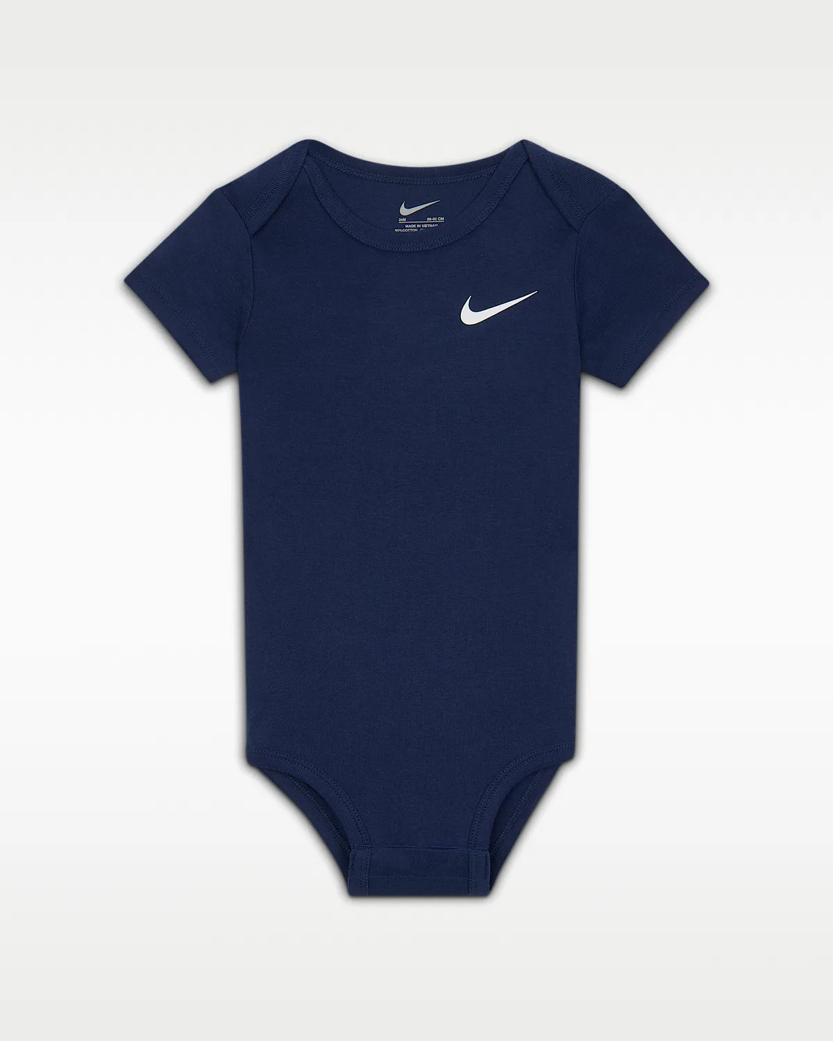 Baby (6-12M) Bodysuits (3-Pack) Nike Mini Me, Midnight Navy — фото 2