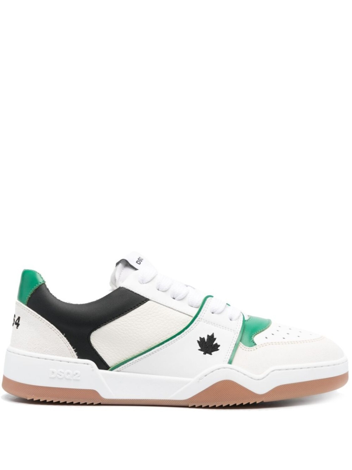 

Кроссовки Dsquared2 With Logo Patch, белый/черный/зеленый
