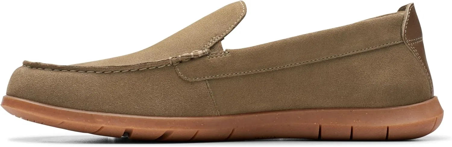Лоферы Flexway Step Clarks, оливковая замша — фото 3