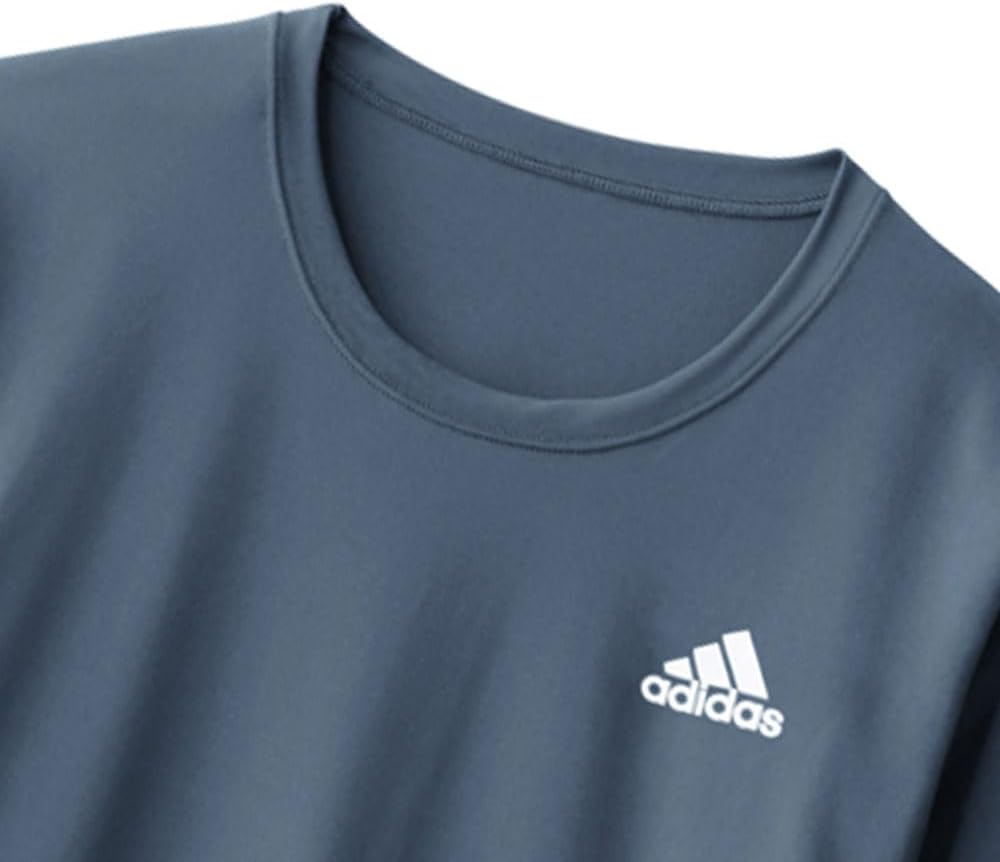 Мужская футболка с круглым вырезом Adidas, синий — фото 3