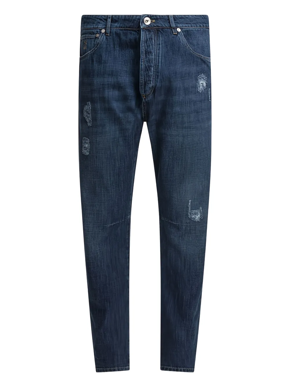

Джинсы с эффектом потертости Brunello Cucinelli, синий