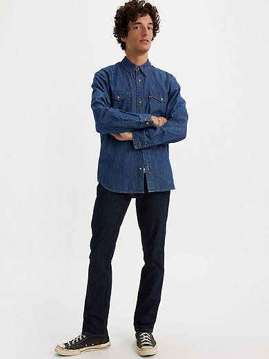 

511 Узкие мужские джинсы Levi's, цвет Dark Hollow - Dark Wash - Stretch